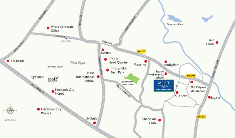 Concorde Mist valley Location Map Image
