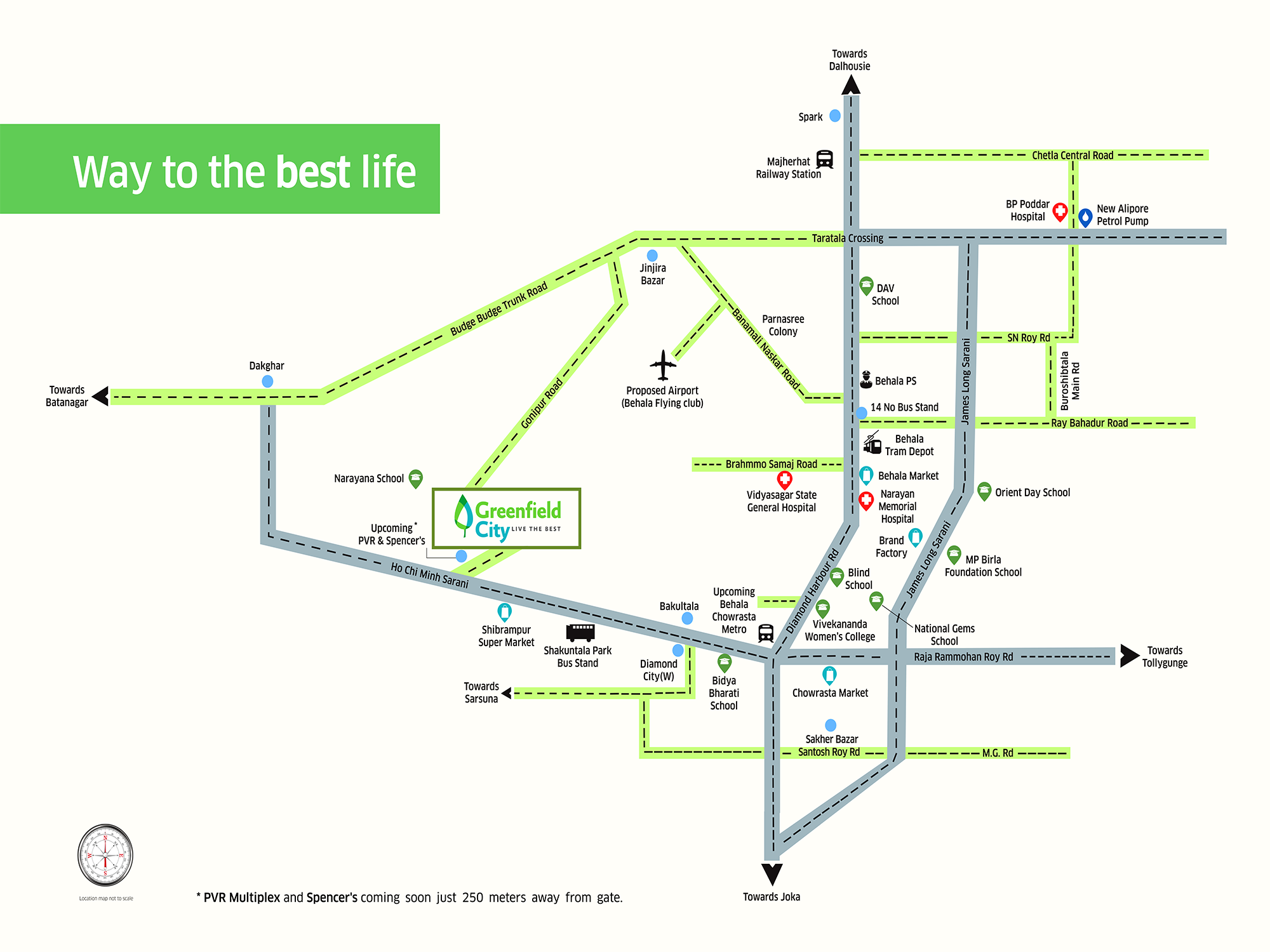 Greenfield City Location Map Image
