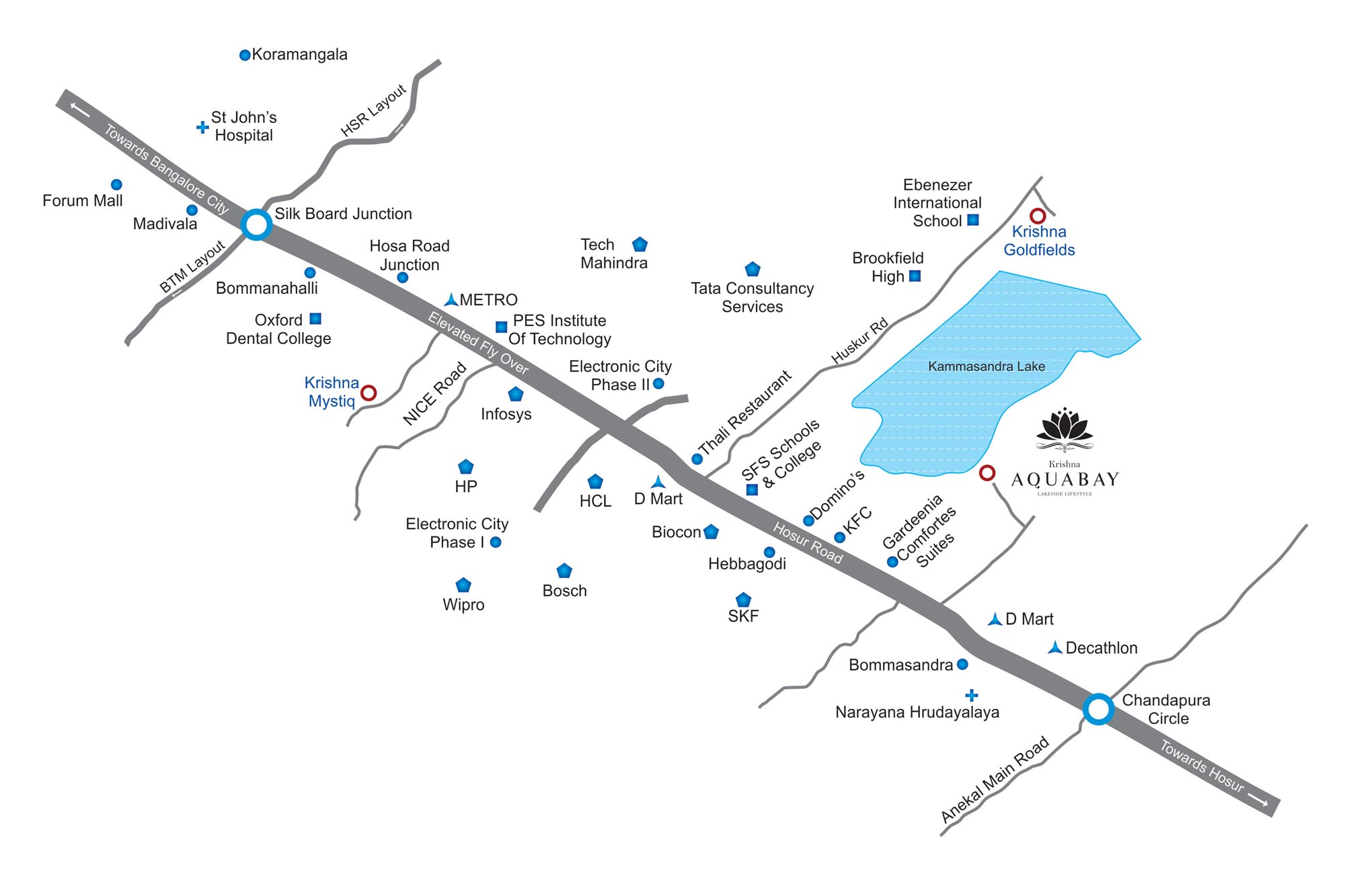 Krishna Aquabay Location Map Image