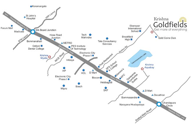 Krishna Goldfields Location Map Image