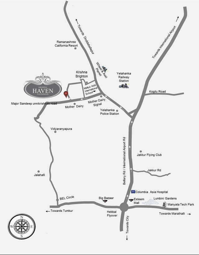 Krishna Haven Location Map Image