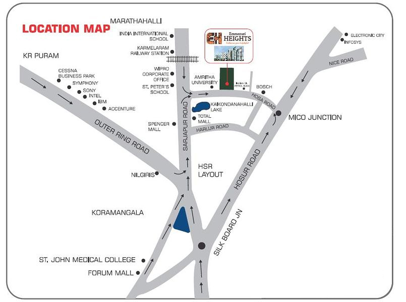  Heights Location Map Image