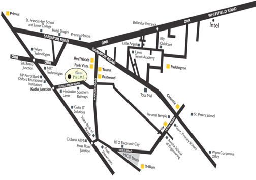  Palms Location Map Image