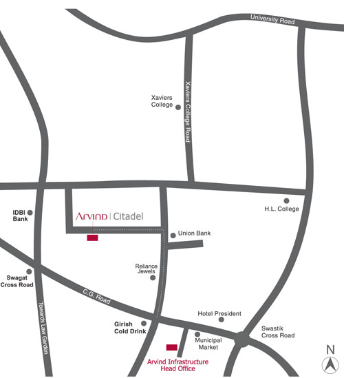 Arvind Smartspaces Arvind Citadel Location Map Image