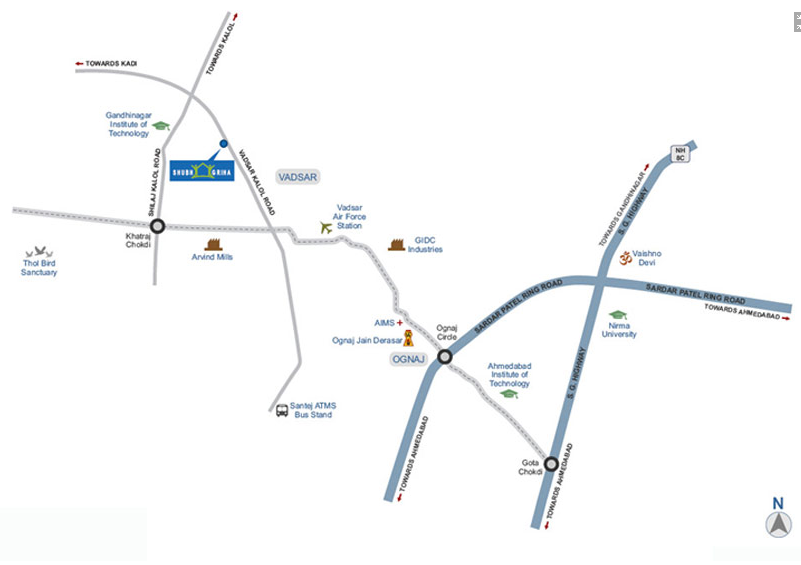 Arvind Smartspaces Shubh Griha Location Map Image