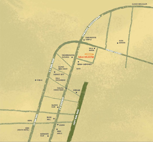 Gala Celestia Location Map Image