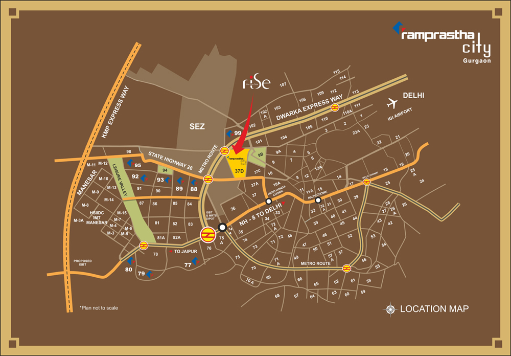 Ramprastha The View Location Map Image