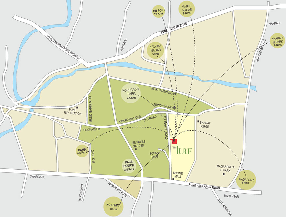 F5 The Turf Location Map Image