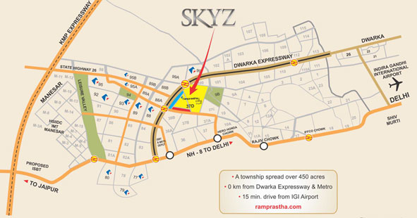 Ramprastha Skyz Location Map Image
