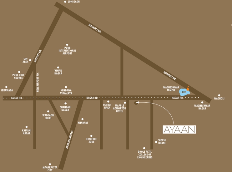 Gandhi Bafna  Ayaan Location Map Image