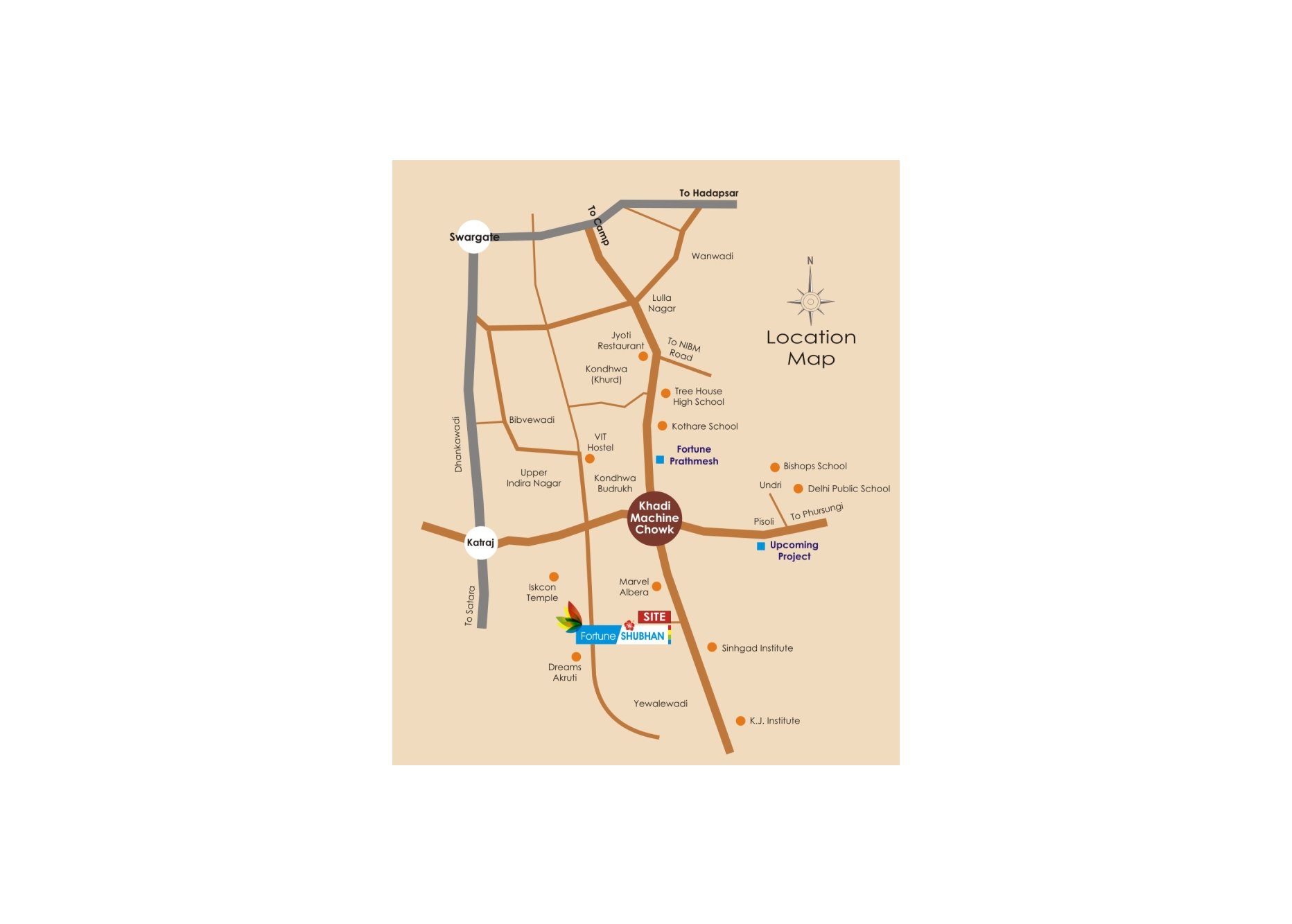 Fortune Shubhan Location Map Image