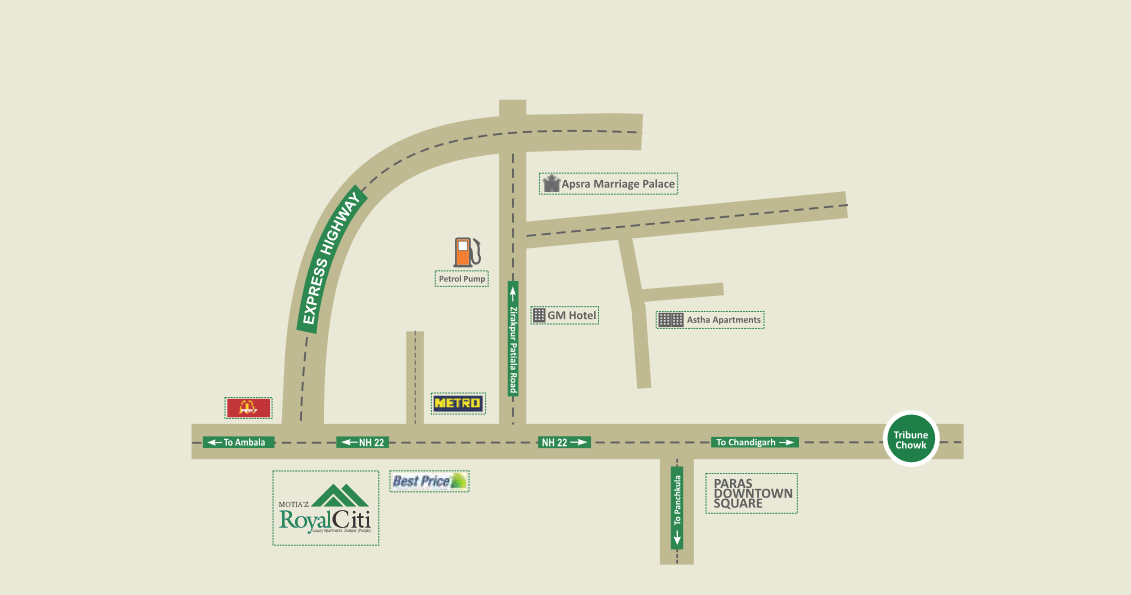  Z Royal Citi Location Map Image