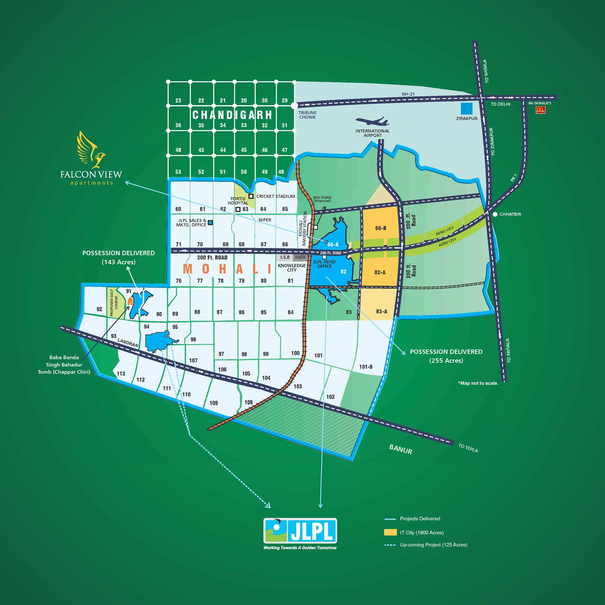 Falcon View Location Map Image