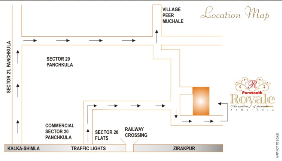Parsvnath Ltd. Parsvnath Royale Location Map Image