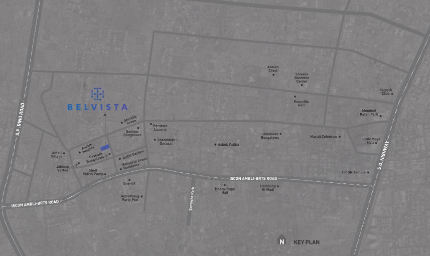 Arista Belvista Location Map Image
