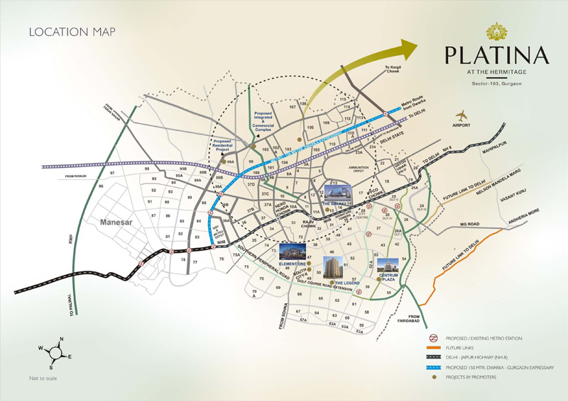 Satya Platina Location Map Image
