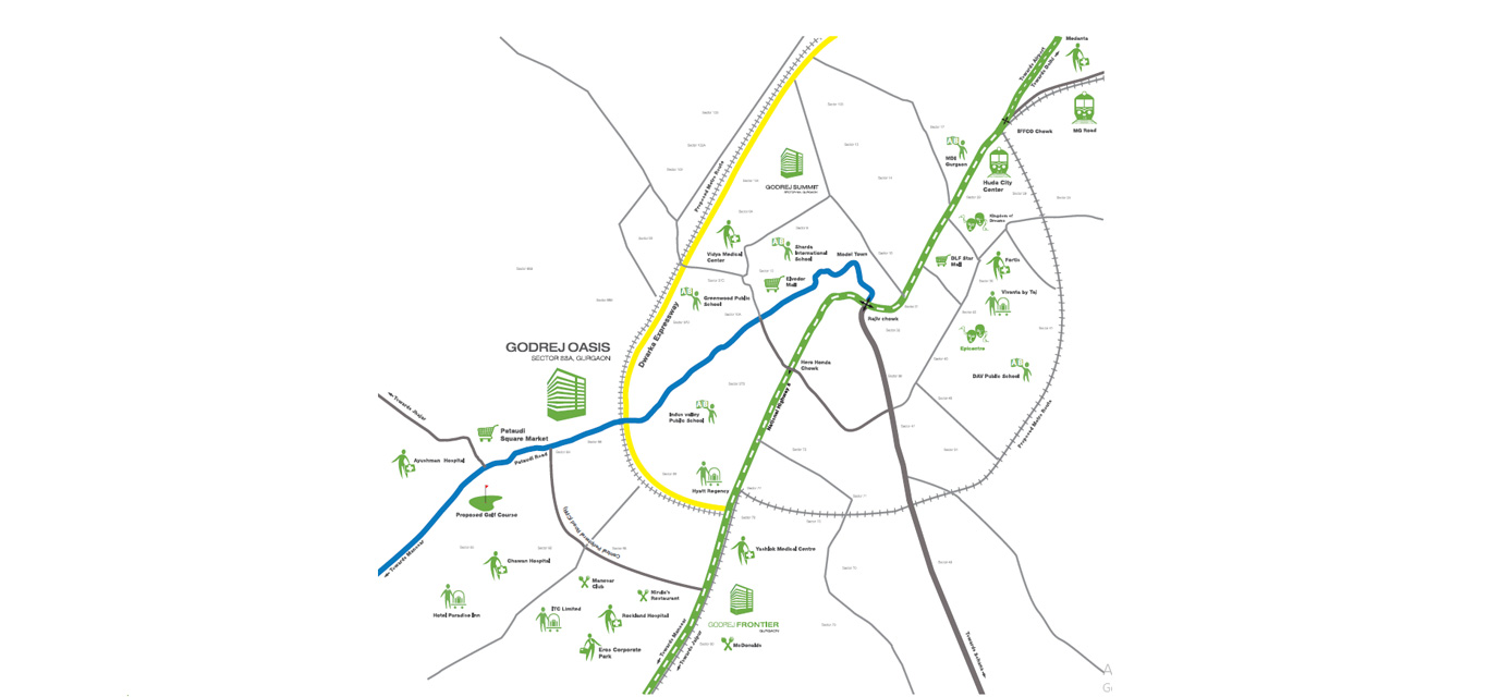 Godrej Oasis Location Map Image