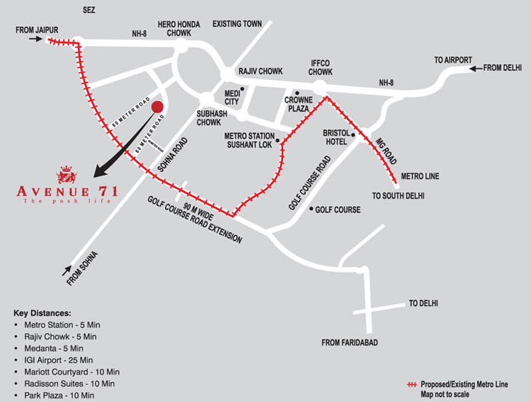 Chd Avenue 71 Location Map Image