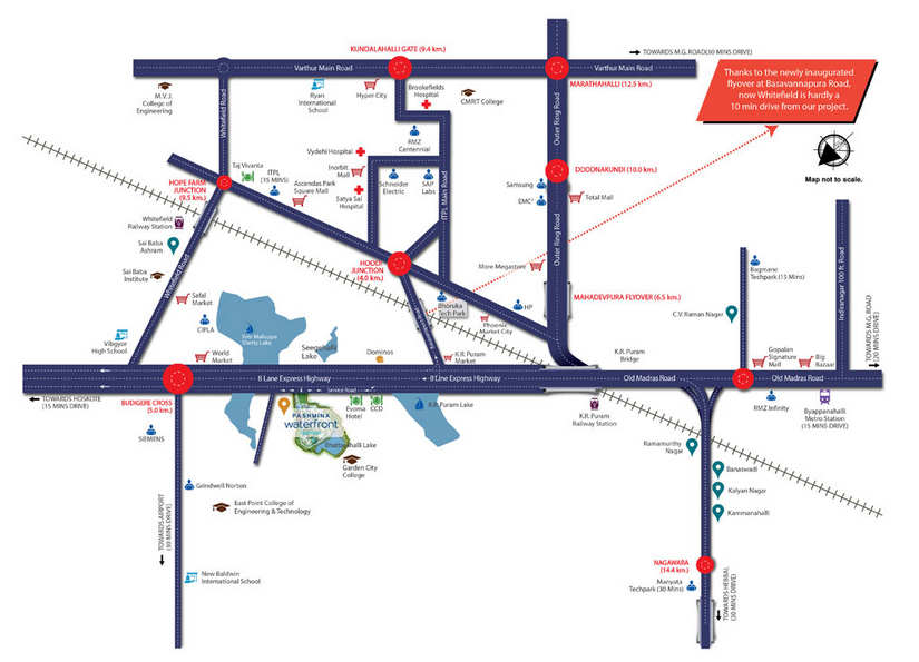 Pashmina Waterfront Location Map Image