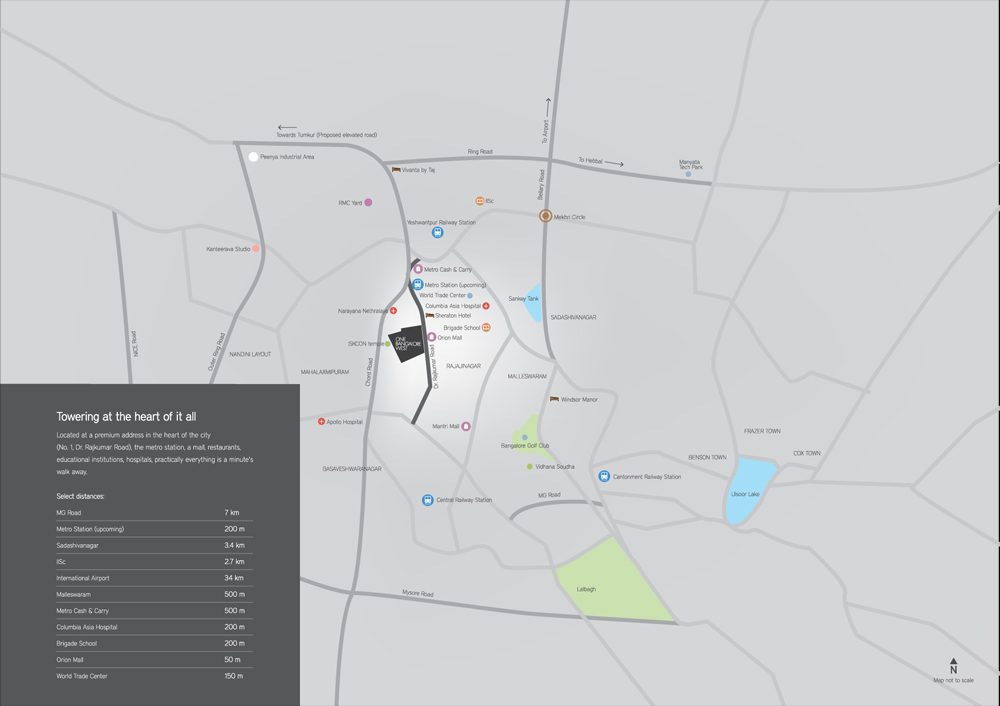 Phoenix One Bangalore West Location Map Image