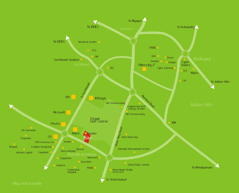 Phoenix Golf Edge Location Map Image