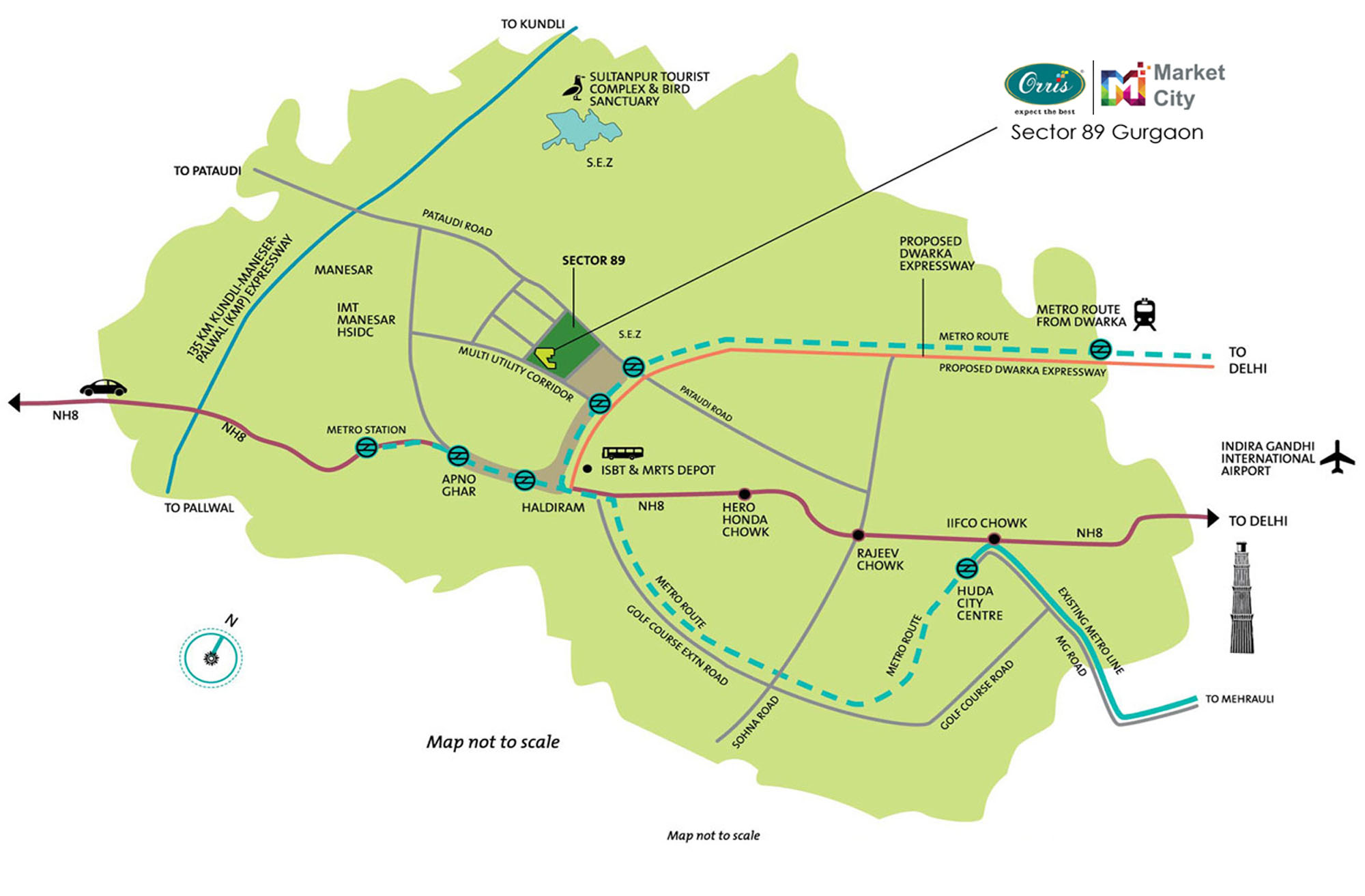 Orris Market City Location Map Image