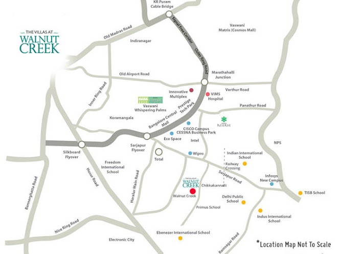 Vaswani Walnut Creek Location Map Image