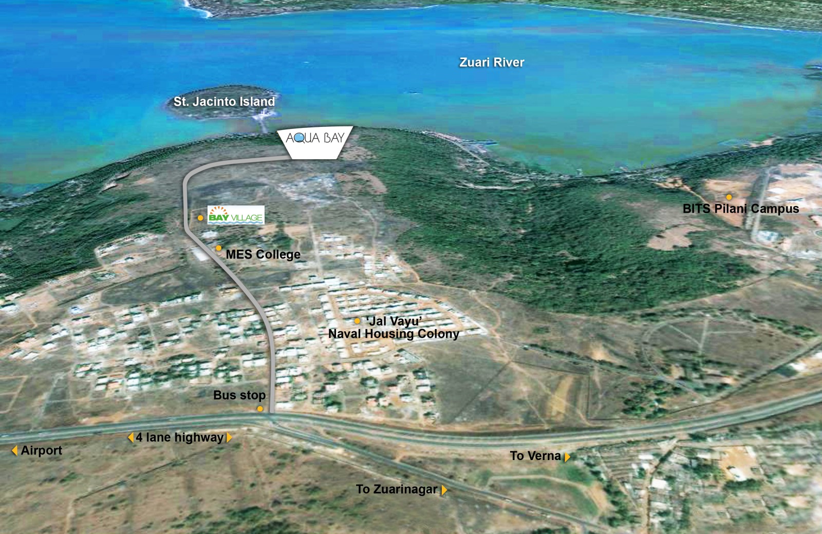 Aqua Bay Location Map Image