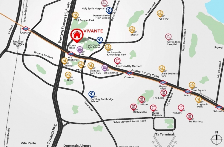 Mahindra Vivante Location Map Image