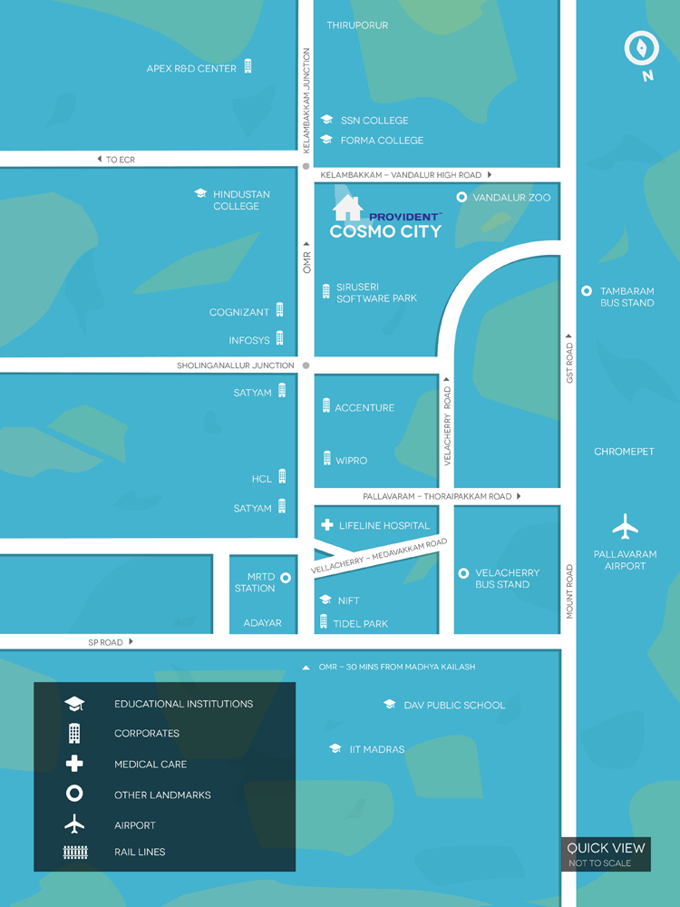 Provident Cosmo City Location Map Image