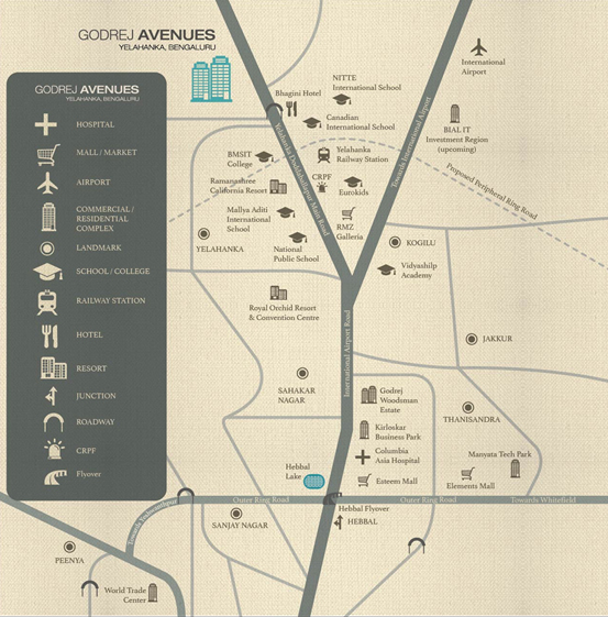 Godrej Avenues Location Map Image