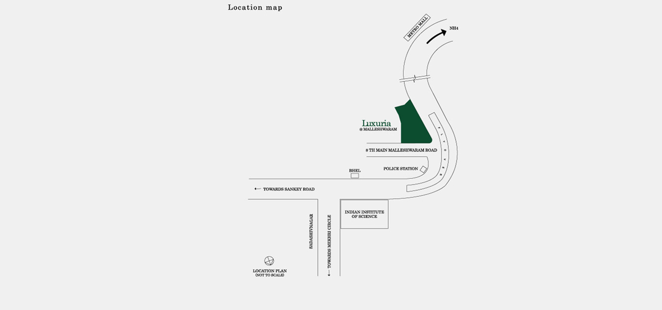Salarpuria Sattva Luxuria Location Map Image