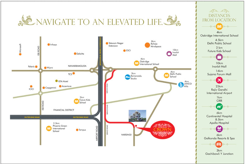 Akshaja Crown Location Map Image