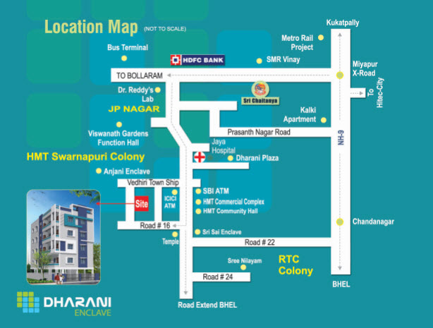 Sri Chakri Dharani Enclave Location Map Image