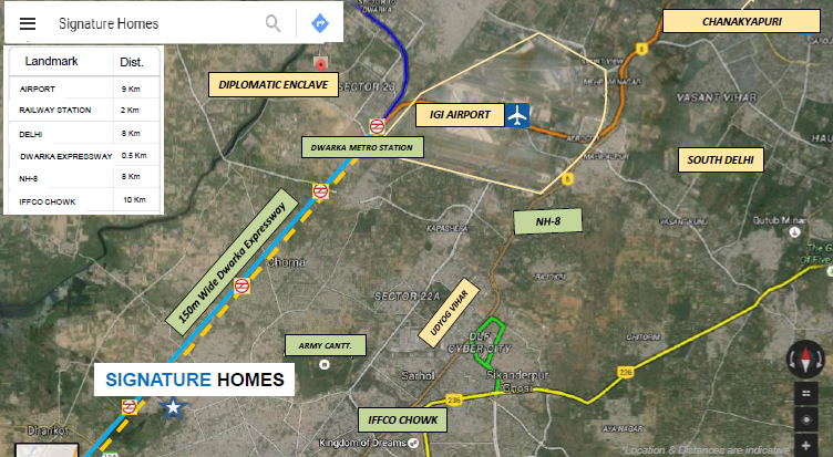 Godrej Signature Homes Location Map Image