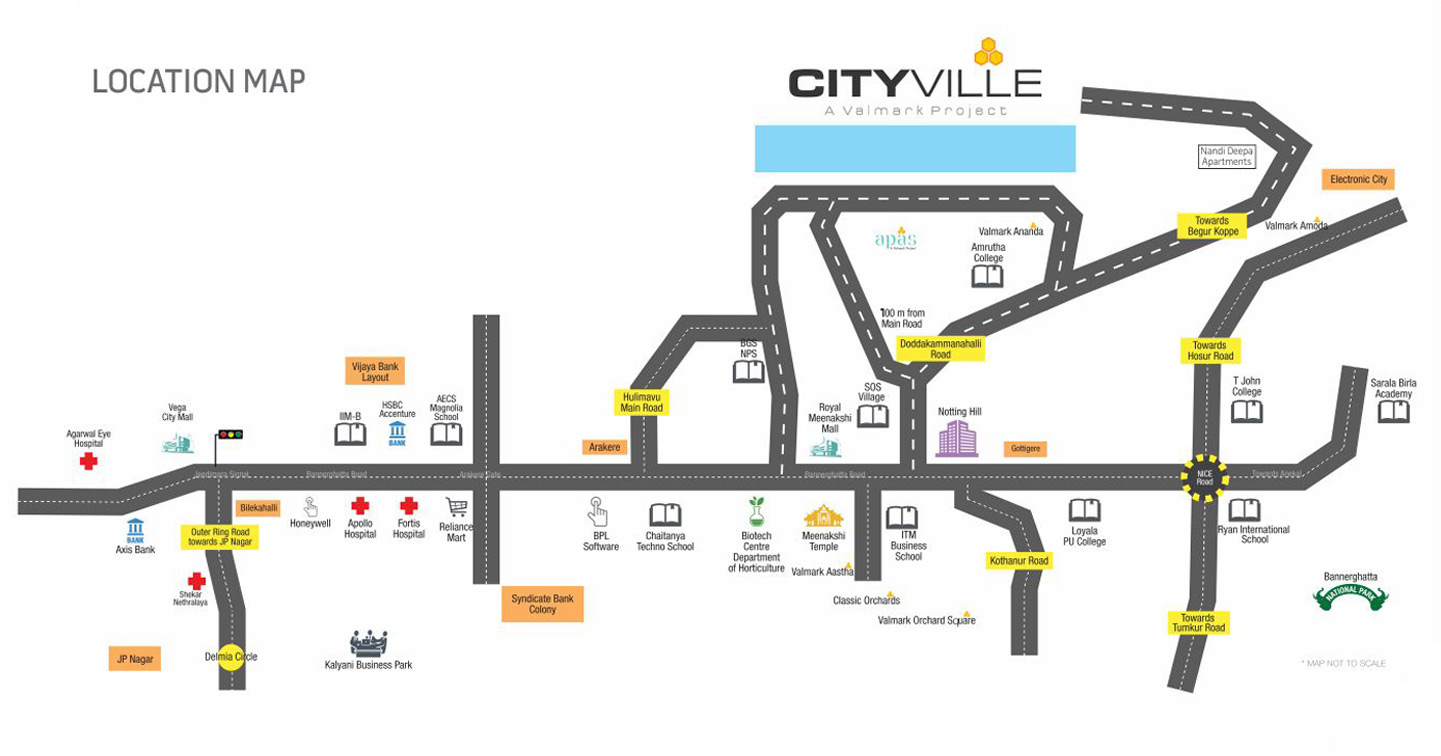 Valmark Cityville Location Map Image