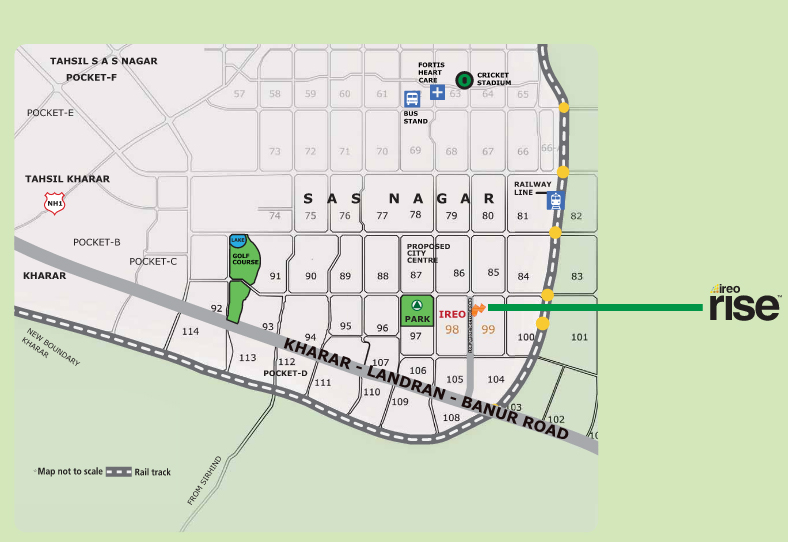 Ireo Rise Location Map Image