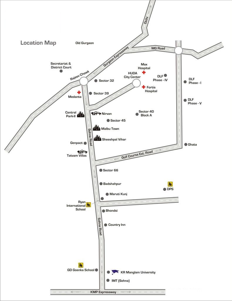 Lotus Greens Arascape Location Map Image