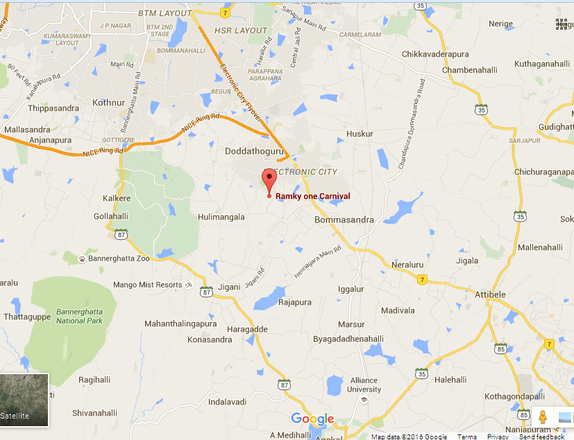 Ramky One Karnival Location Map Image