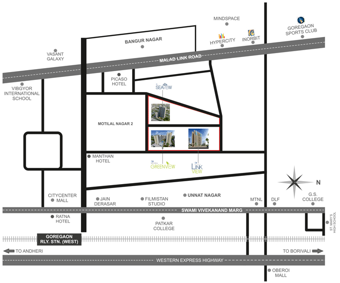 Sethia Sea View Location Map Image