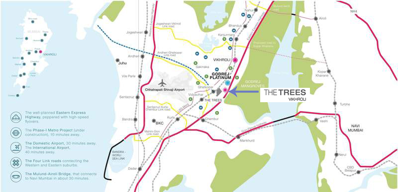 Godrej The Trees Phase 2 Location Map Image