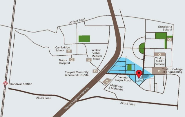 Shapoorji Pallonji Alpine Location Map Image