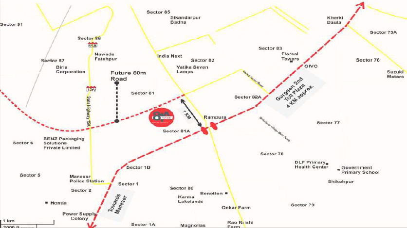 Amour 81 Avenue Location Map Image