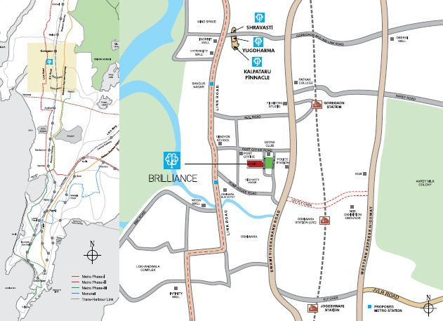 Kalpataru Brilliance Location Map Image