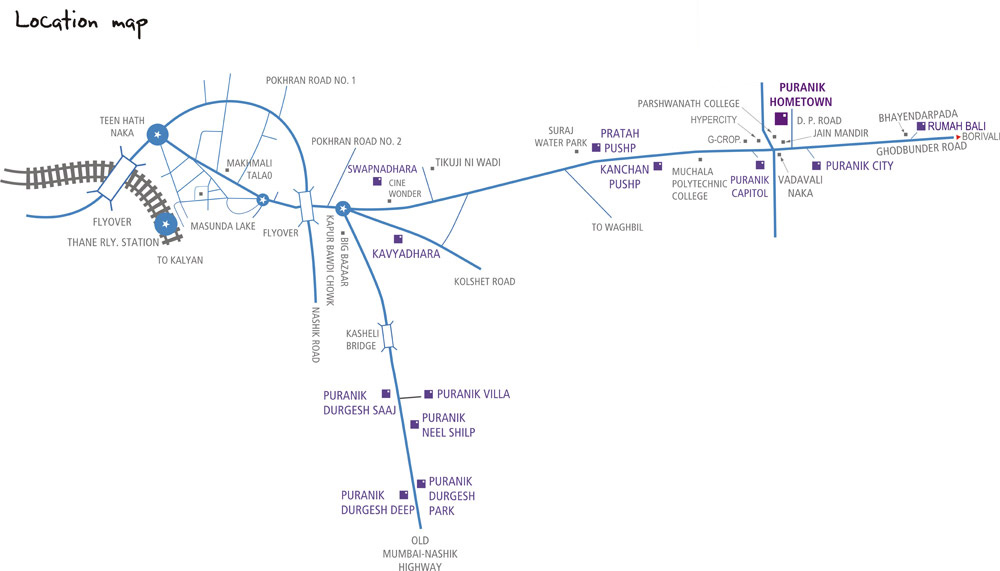 Puranik Hometown Location Map Image