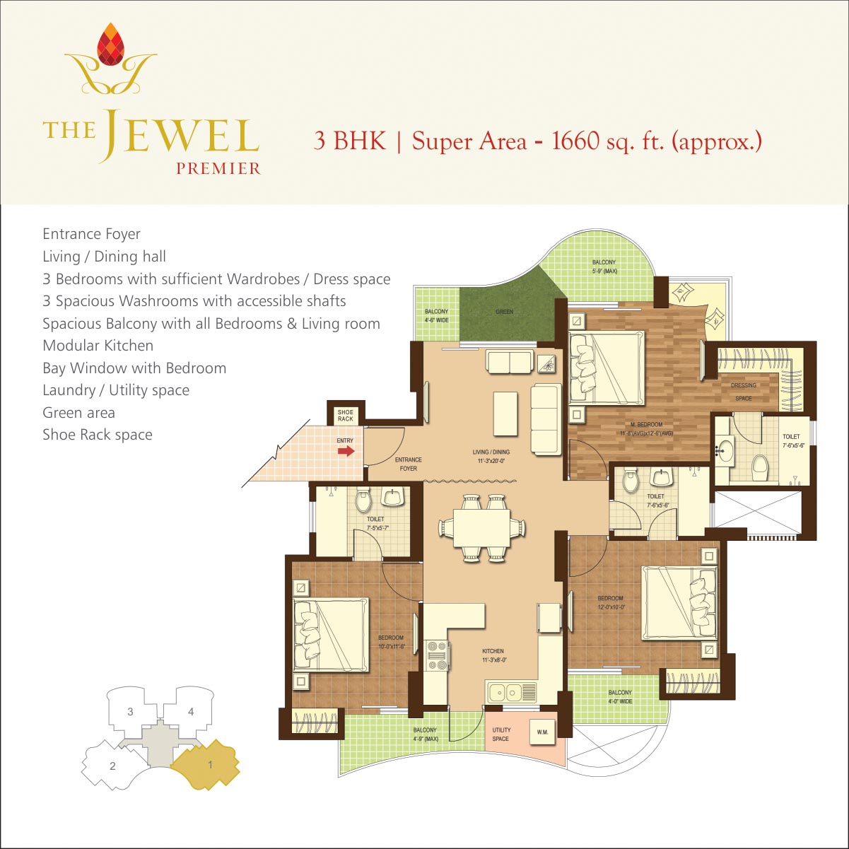 The Jewel of Noida in Sector 75, Noida 360 Realtors