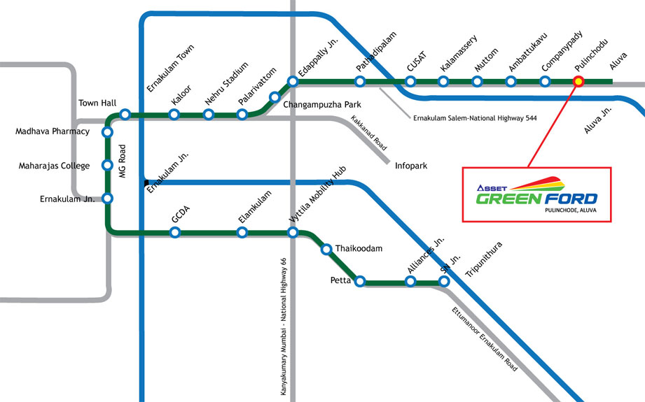 Asset Homes Green Ford Location Map Image