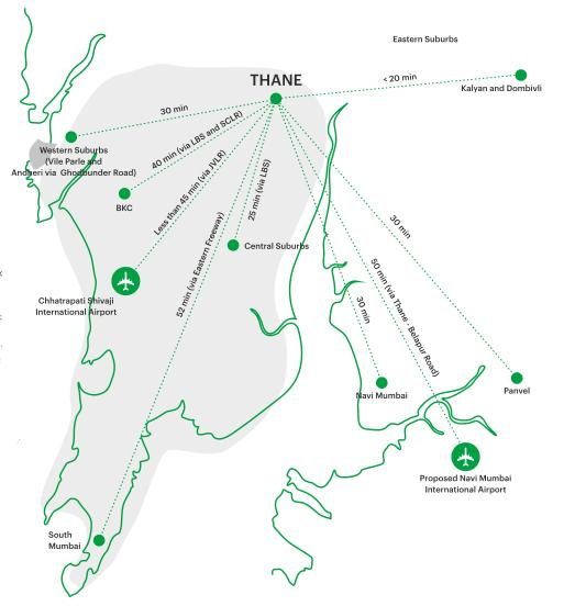 Lodha Amara Location Map Image