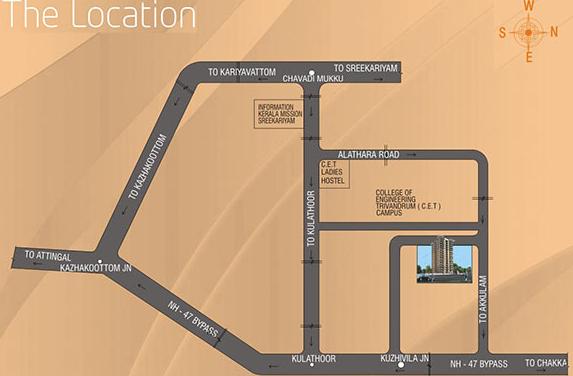  Sandal Tower Location Map Image