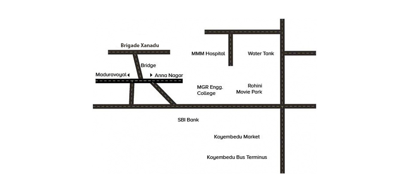 Brigade Xanadu Location Map Image